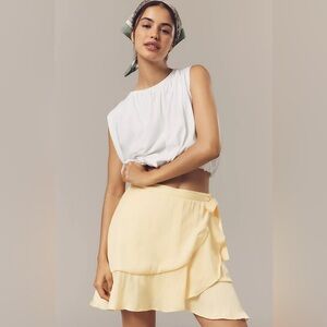 NWT Anthropologie Maeve Ruffle Mini Skirt | Women’s Casual Chic Skirt